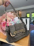 Vintage gray Croco Guess Tasche
